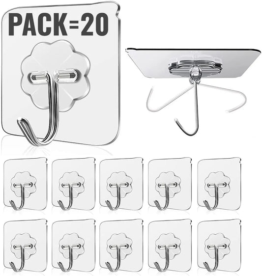 Heavy Duty Wall Hooks - Gold Edition (Pack of 20)